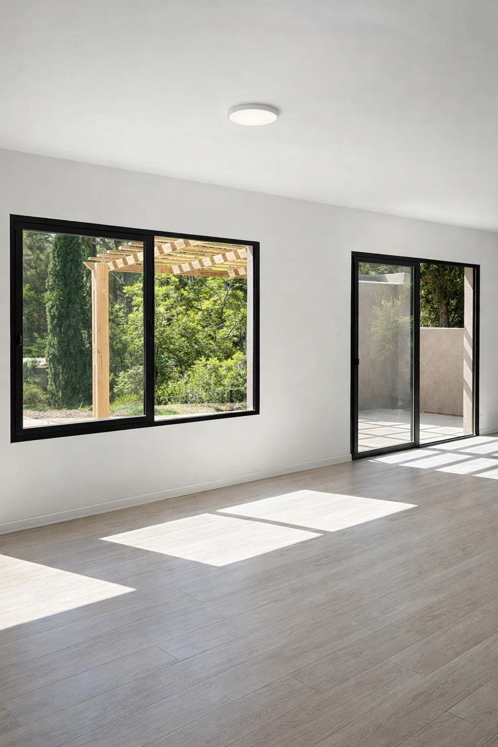 Interior terminado de una vivienda para seguimiento remoto de obra